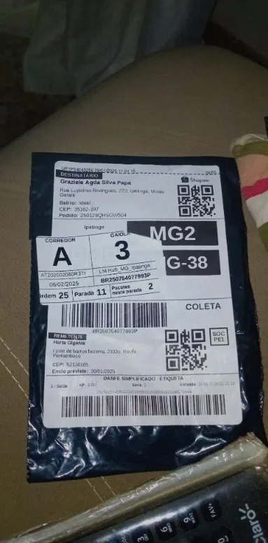 Encomenda chegando em Ipatinga, MG